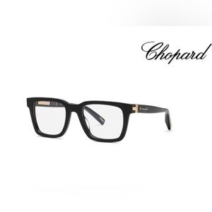 Chopard Elegant Black and Gold Carbon Fiber Eyeglasses